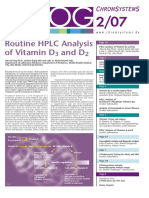 Routine HPLC Analysis of Vitamin D and D: Chromsystems