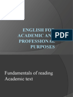 English For Academic and Professional Purposes