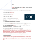 Worksheet Experimental Error