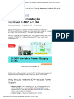 Diagrama Do Circuito Da Fonte de Alimentação Variável de 0-30 V em 3A