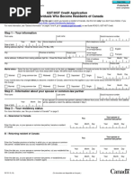 GST/HST Credit Application For Individuals Who Become Residents of Canada