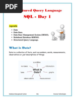 SQL - Day 1: Structured Query Language