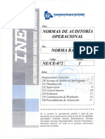 Normas de Auditoría Operacional Nece-072 - 01 - 09 - 2016