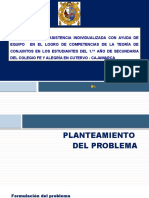 Influencia de la asistencia individualizada con ayuda de equipo en el logro de competencias de la teoría de conjuntos