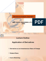 Calculus Application Derivatives