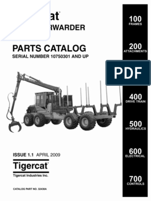 Catalogo FW - 1075b-Tigercat | PDF | Pump | Crane (Machine)