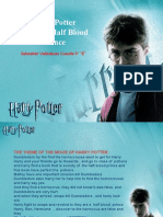 Harry Potter and The Half Blood Prince: Sebastián Valladares Cuautle 5° "E"