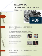 Exportación de Productos Metalicos en Guatemala