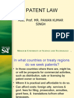 Patent Law: Asst. Prof. MR. PAWAN KUMAR Singh