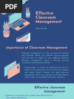 Effective Classroom Management