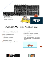 Tata Nano - What Went Wrong ?: Presented by