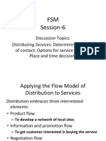 FSM Session-6: Discussion Topics: of Contact: Options For Service Delivery, Place and Time Decisions