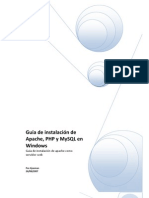 Manual de Instalacion de Apache PHGP y Mysql en Windows
