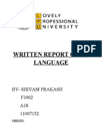 Written Report SP
