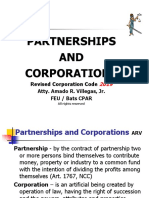 Partnerships AND Corporations: Revised Corporation Code