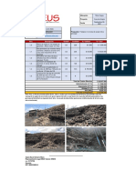 Reparación y estabilización de área de acopio en mina Caypa