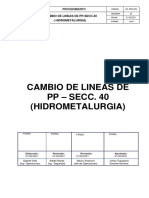 PETS- 076 Cambio de lineas de PP Secc. 40  Rv.00