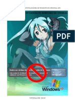 Desactivar Notificación Windows No Original (XP)