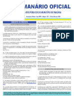 Semanário Oficial: Atos Públicos Do Município de Paulínia