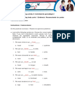 Learning Activity 4 / Actividad de Aprendizaje 4 Evidence: Recognizing Body Parts / Evidencia: Reconociendo Las Partes