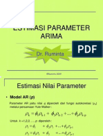 Easitmasi Parameter ARIMA