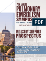 Pulmonary Embolism: Symposium Industry Support Prospectus