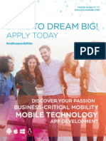 Dare To Dream Big!: Apply Today