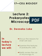 Lecture 2 (Sep 9) - Microscopy and Prokaryotes