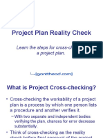 Project Plan Reality Check: Learn The Steps For Cross-Checking A Project Plan