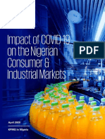 Impact of Covid 19 On The Nigerian Consumer Markets Sector