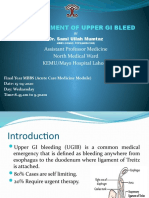 Management of Upper GI Bleed