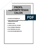 Profil Kekompetenan Calon