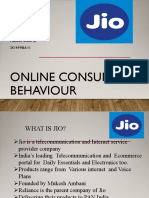 Online Consumer Behaviour JIO