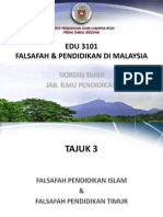 Tajuk 3 - Falsafah Pendidikan Islam & Timur