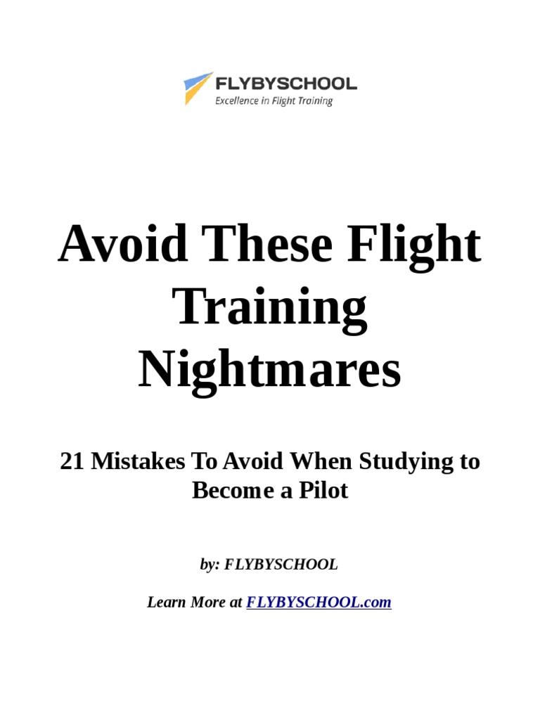 21 Flight Training Mistakes to Avoid | PDF | Flight Instructor | Fee