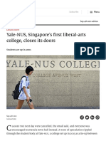 Yale-NUS, Singapore’s first liberal-arts college, closes its doors _ The Economist