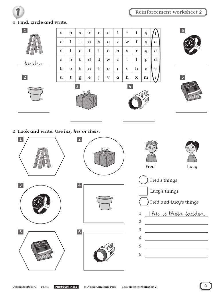 Oxford Rooftops 4th - Reinforcement and Extension-4 | PDF