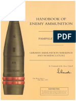 Handbook of Enemy Ammunition Pamphlet No 15 German Ammunition Markings