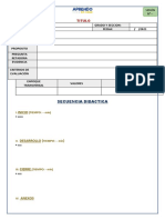 Esquema de Sesion de Aprendizaje