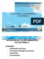 situacion de la contaminacion en guatemala