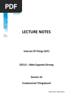 Lecture Notes: Internet of Things (IOT)