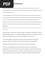 Overview of Gene Expression