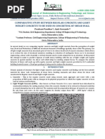 Comparative Study Between Regular Concrete and Light Weight Concrete To Be Used in Concreting of Shear Wall