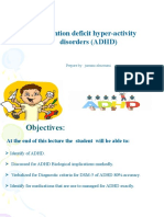 Attention Deficit Hyper-Activity Disorders (ADHD) : Prepare By: Jumana Almomani
