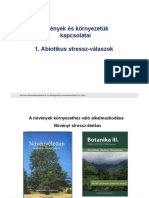 NÉ 2 Növényi Stresszélettan 1rész - Bvezetés - Oxidatív Stressz - MI