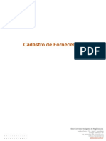 Cadastro de Fornecedores