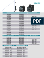 Siemens-Kontaktör Dönüşüm-Tablosu