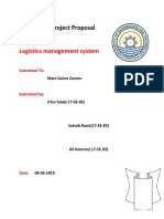 A Database Project Proposal On: Logistics Management System