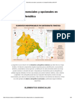 Esenciales y opcionales en cartografía temática