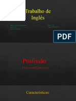 Trabalho de Inglês sobre a profissão de eletricista